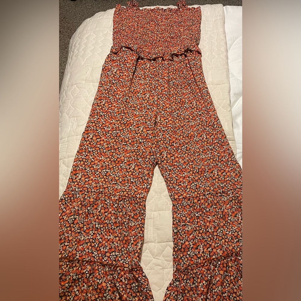 Boutique, flare leg, floral jumpsuit